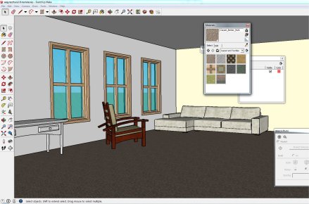 sketchup interieur huis