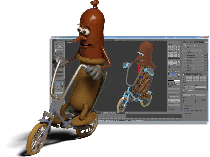 wiener in blenderprogramma